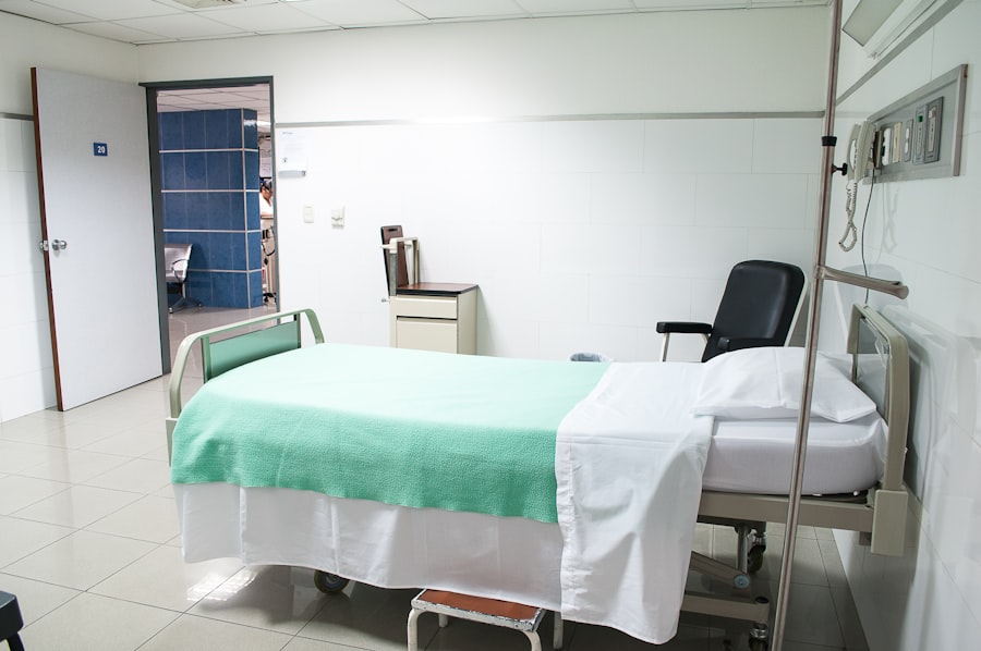 Private hospital room — illustrative
