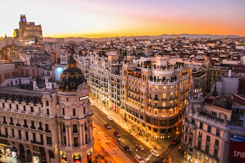 Gran Vía Madrid — starting admin life in the city